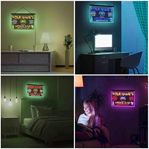 ג'ין זכוכית בהתאמה אישית בר בבר תלת-צבעוני LED LED שלט אור ניאון, עיצוב אמנות תלת מימדי ייחודי | התאמה